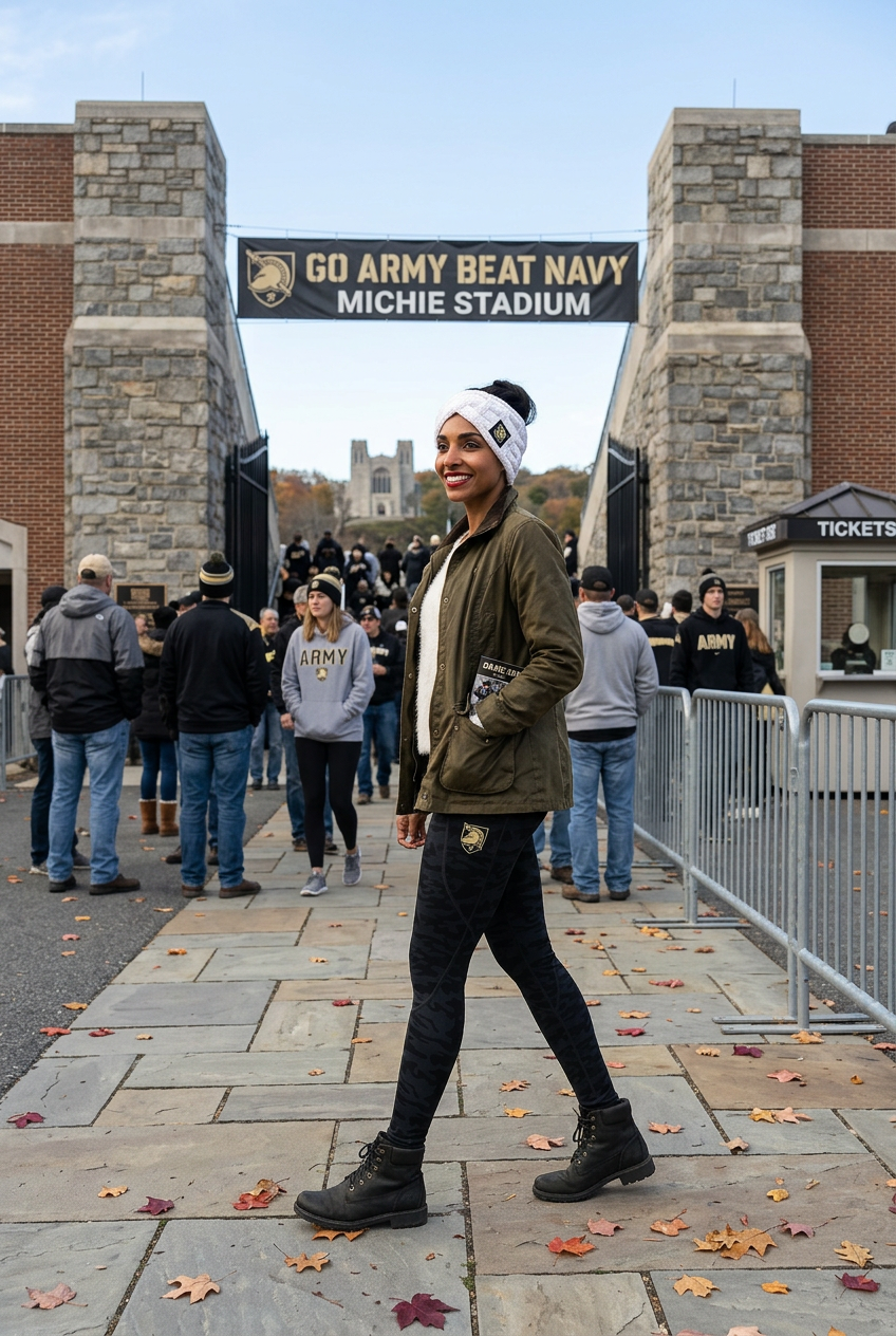 West Point Black Camo Pocket Legging